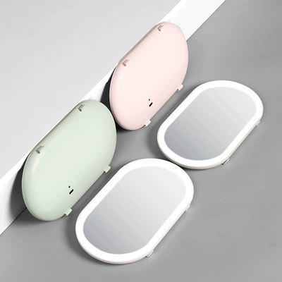 with light makeup mirror — Sun visor rearview mirror