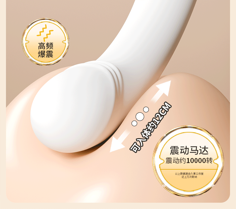 Jiuai Mini Vibrator for Women, ABS Electric Massager Stick, Button Control, White — detail image 21