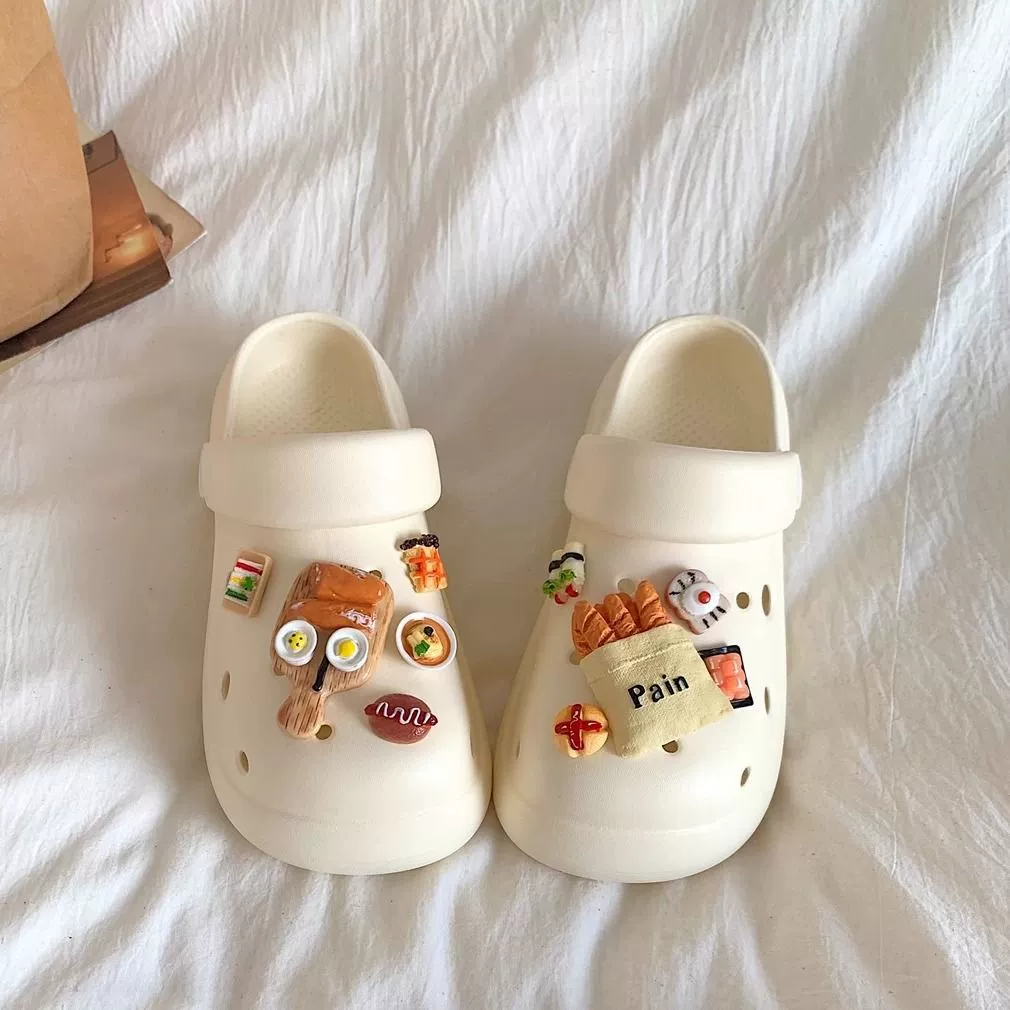 Женские сабо на толстой подошве, лето 2025, для улицы, из ЭВА, нескользящие, без запаха, удобные, пляжные.