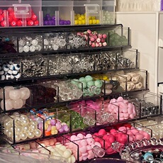 串珠收纳盒散珠diy材料包分类整理盒抽屉式大容量带盖饰品盒厂家