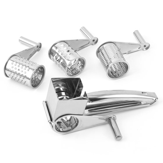 Factory in stock Stainless Steel Cheese Shaver Hand Rotating Cheese Grater Creative Cheese Shaver