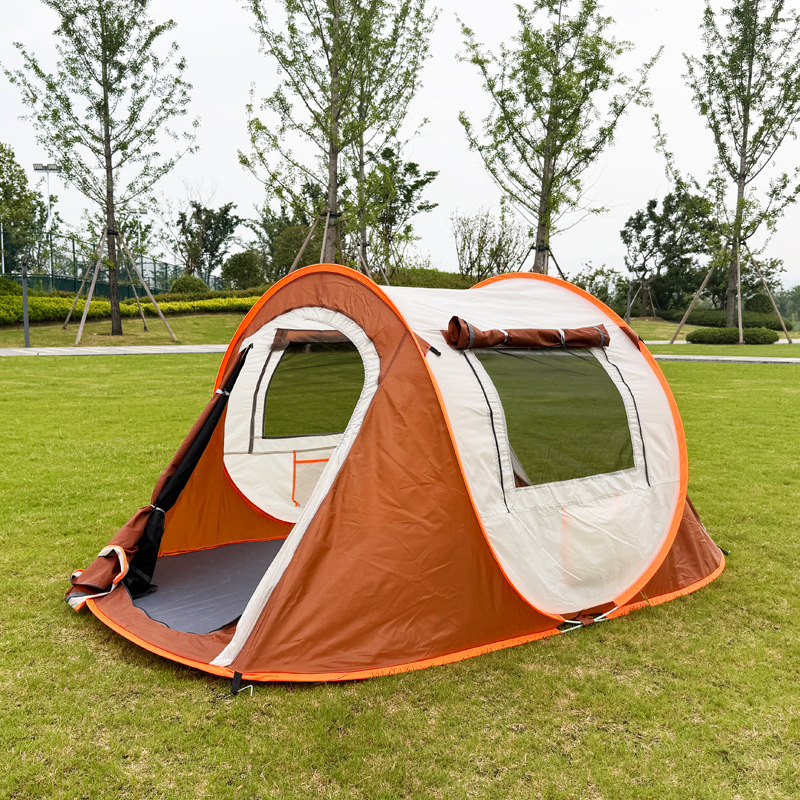 Outdoor quick-open tent for 5-8 people, fully automatic, sun-proof, breathable, portable folding tent for camping