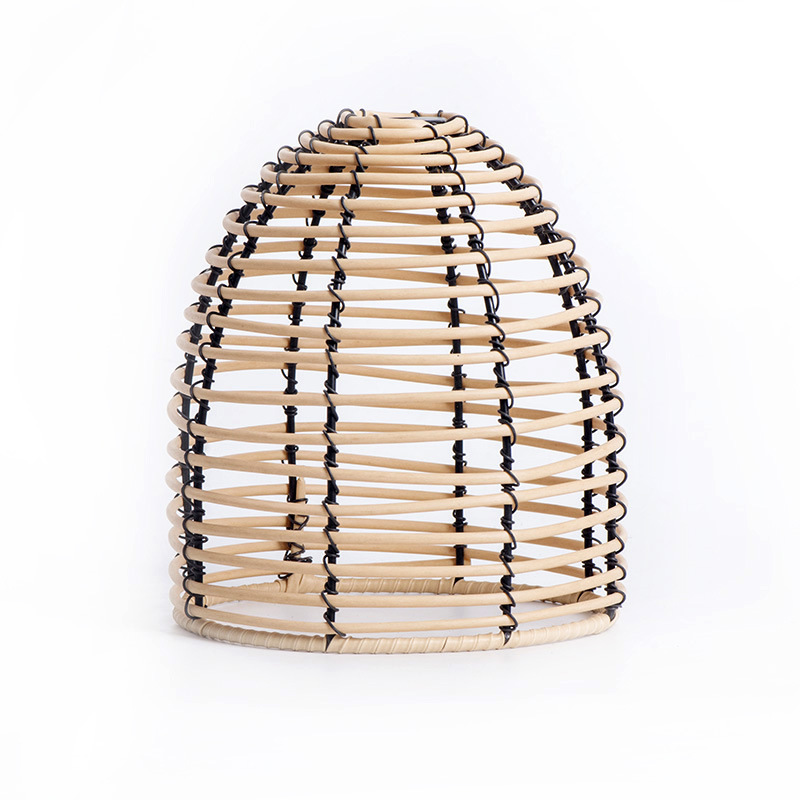 Lámpara de araña de ratán de plástico tejida a mano, pantalla de lámpara, restaurante de casa de familia, restaurante de olla caliente, estudio de cafetería, decoración de iluminación creativa