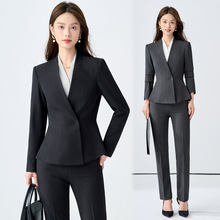 西服套装女时尚高端职业正装酒店经理美容师珠宝店案场前台工作服