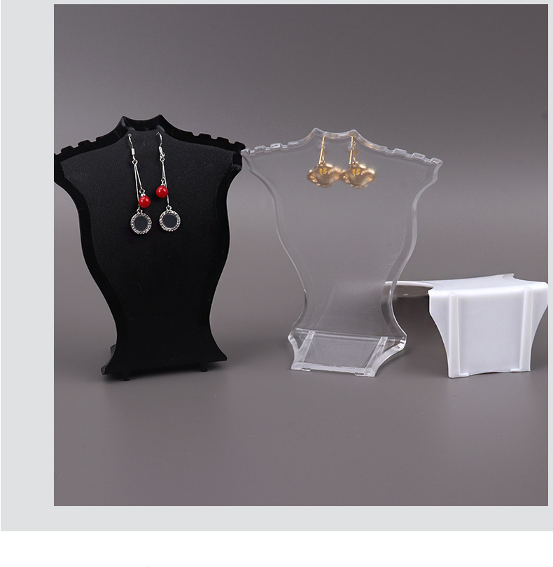 Estilo Simple Cuadrado Color Sólido Cuello El Plastico Estante De La Joyería display picture 3