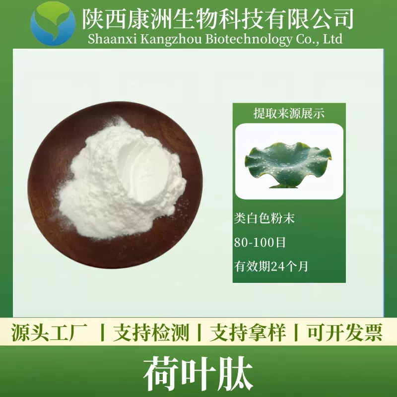 荷叶肽 荷叶蛋白肽水溶 荷叶提取物 低聚肽康洲生物 现货包邮量大