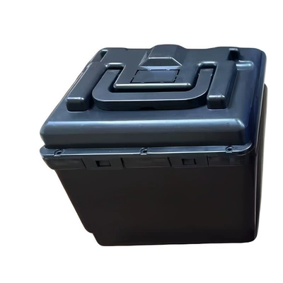 Battery Box for Electric Vehicles: Other Electric Vehicle Accessories - a-pair-of-thickened-split-battery-boxes-black