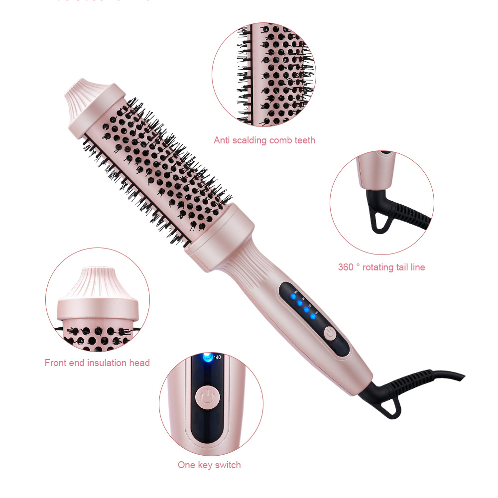 Nuevo Rizador de Pelo Transfronterizo de Amazon, Peine para Dar Volumen, Peine para Peinar el Cabello de Doble Uso para Rizar y Alisar, Herramienta para el Cuidado del Cabello y Peinado en Casa