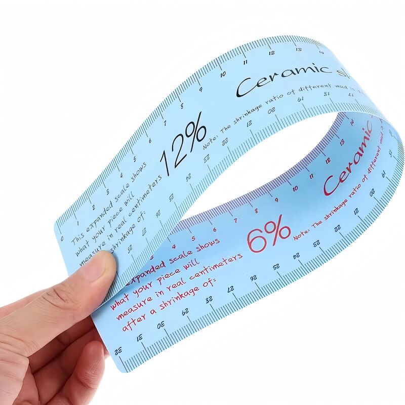 2-Piece Ceramic Measuring Ruler Set, Ceramic Measuring Tools, Carving Tools, Sewing Ruler for Carving, Shaping, and Trimming