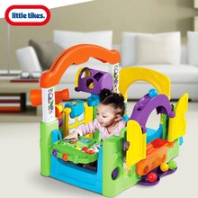 美国littletikes小泰克拼装玩具 婴幼儿益智学习屋百变儿童乐园