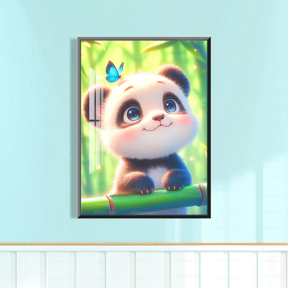 [Algodón importado] Mona Lisa Real Cutie Panda nuevo sistema de curación de animales bordado de hilo a mano image 6