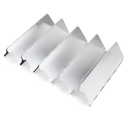10 pieces outdoor windshield camping barbecue windshield portable stove foldable heat gathering windshield