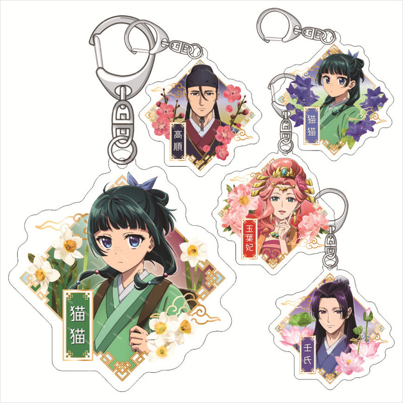 Medicine house girl's woolen acrylic keychain cat renshi Jade Leaf concubine Gao Shun acrylic pendant