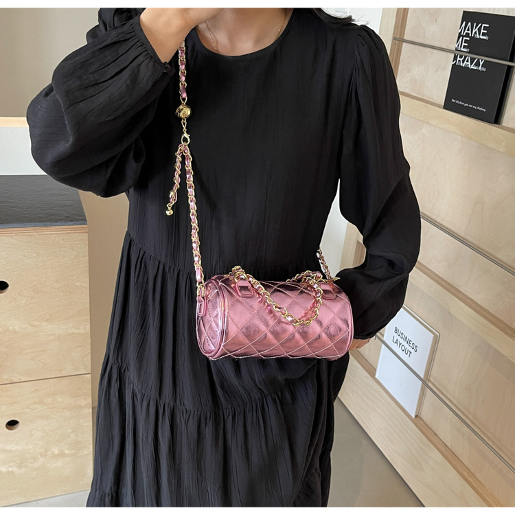 Piccola borsa a mano per donna 2024 nuova borsa a tracolla monospalla alla moda e alla moda, piccolo stile profumato, semplice_voghion.com