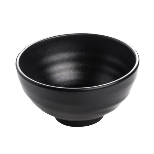 Melamine black small bowl for restaurant rice bowl, imitation porcelain small soup bowl, hot pot dipping sauce, seasoning bowl, commercial plastic small dipping bowl