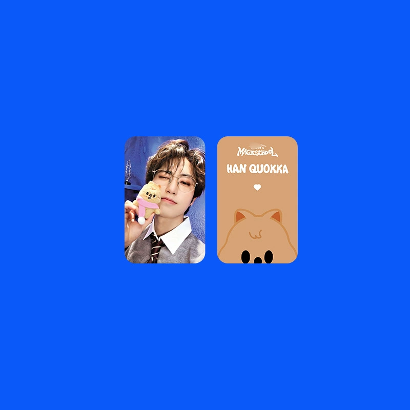 Набор фотокарт Straykids SKZ Magic School, двусторонние 54×85 мм, мелованная бумага, 8 шт.