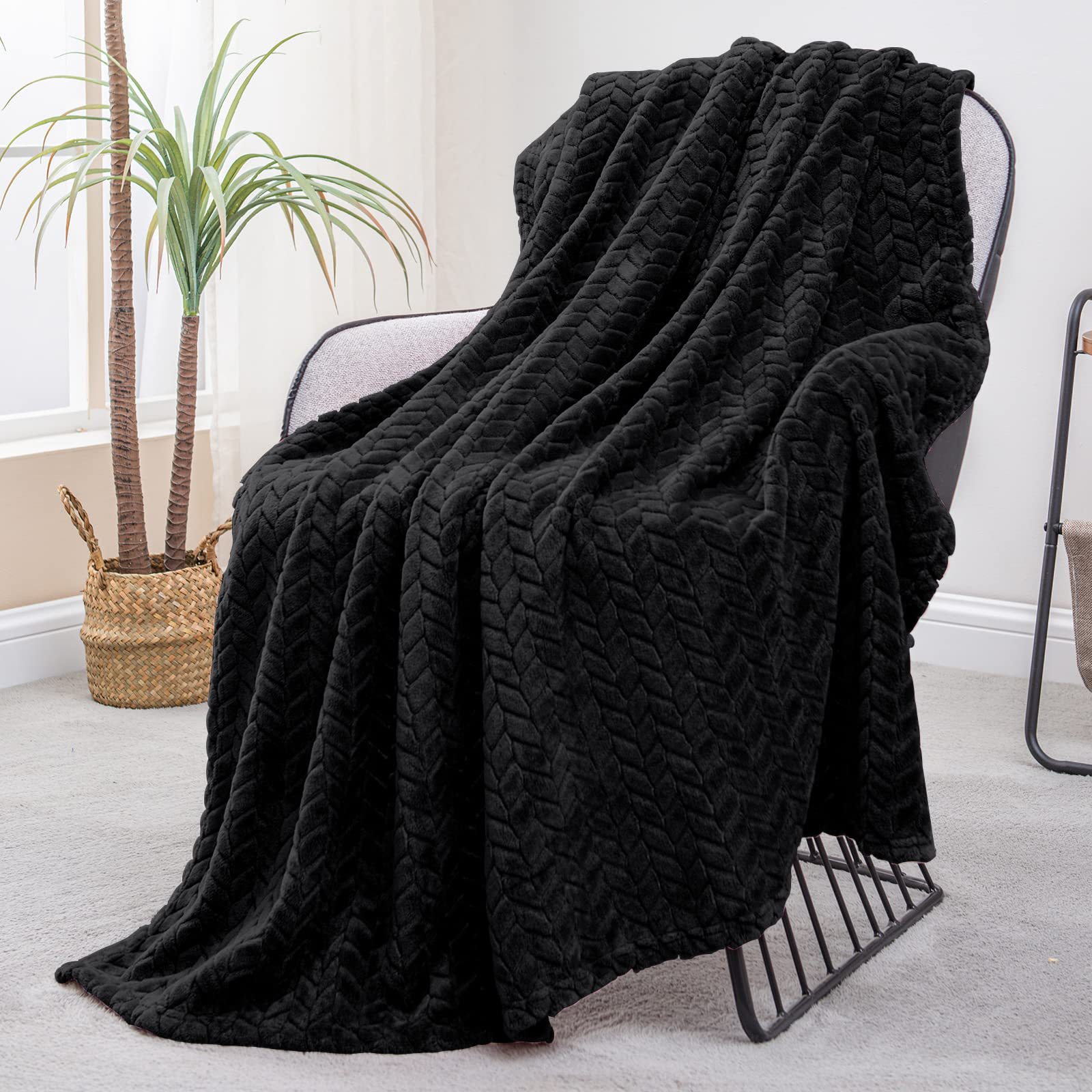 SKU-40-Black Throw ( 50x70 IN