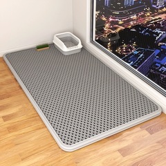 二層滑り止め猫砂マット漏れ防止フィルターEVA猫砂盆猫トイレマット洗濯できる