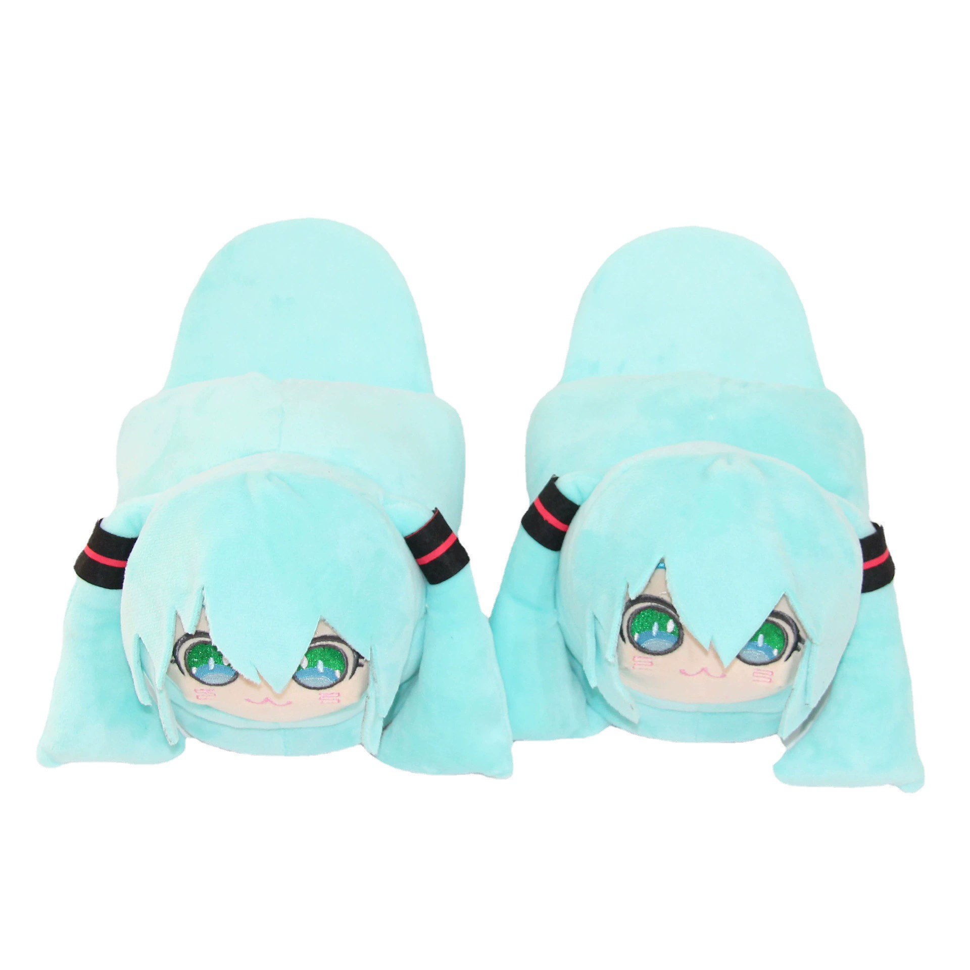 Плюшевые тапочки со звездой Prayer Night Miku Hatsune Miku, домашние для девочки осенью и зимой, тёплый хлопок