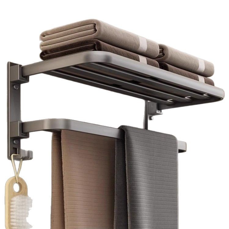 Toallero de Baño de Pared de ABS Sin Perforación, Multiuso