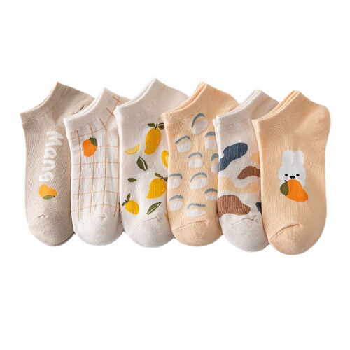 Socks Women's Short Socks Shallow Mouth Cotton Socks Summer Thin Low-cut Cute Japanese Short Boat Socks Women's Spring Internet Celebrity Style