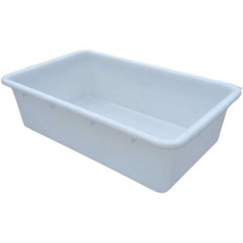 Wholesale rectangular white small plastic basin large thick breeding industrial lidless part box plastic box turnover box