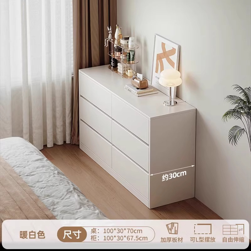 Tocador, cómoda, tocador moderno simple para matrimonio integrado, mesa de maquillaje nueva 2025, decoración de sala de bodas