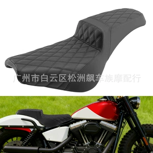 Harley Softail Streetfighter üçün həndəsi cüt oturacaq yastığı 18-26