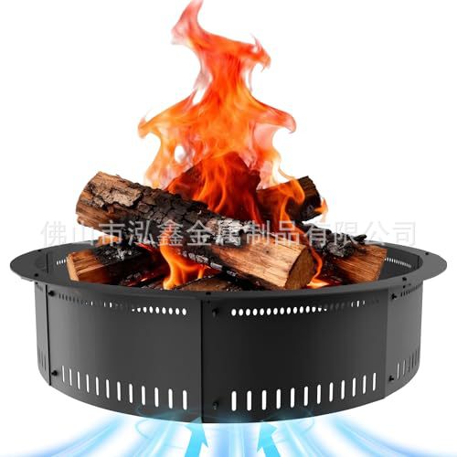 Export cross-border American-style courtyard fire pit ring, solid metal steel outdoor heating fire ring, direct from the factory, customizable