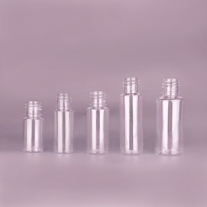 Botellas PET de plástico transparente de niebla pequeña botella de pulverización botella vacía botella de plástico 30ml 100ml botella de PE