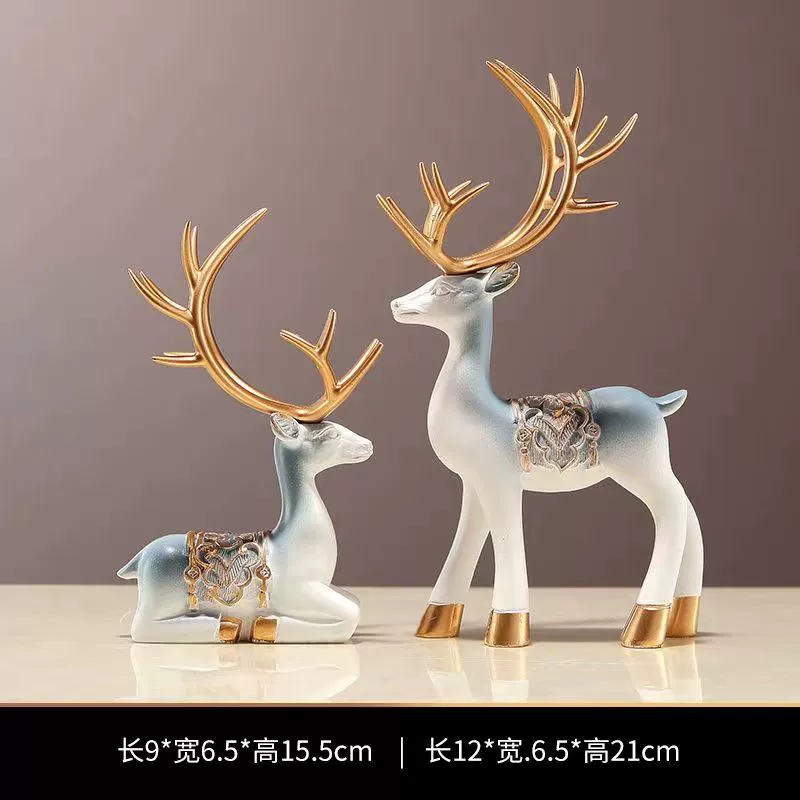 Lucky Deer Украшения Легкие Роскошные Высококачественные Креативные Украшения Для Винного Шкафа Гостиная Офис Рабочий Стол Дома Новоселье Новые Домашние Подарки