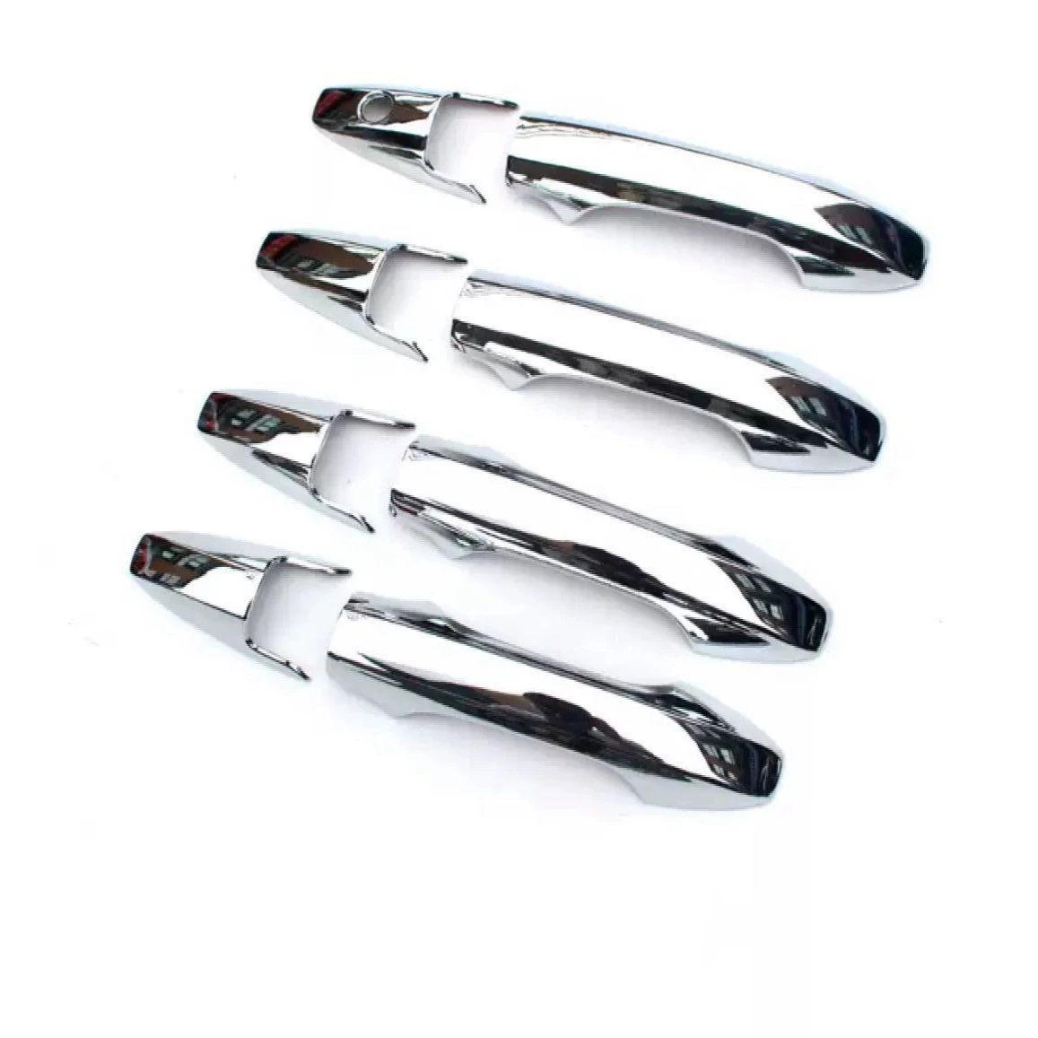 Подходит для 2007-2011 Honda CRV Модифицированная специальная ручка, отделка гальваническим покрытием, серебристая дверная ручка, защитная оболочка