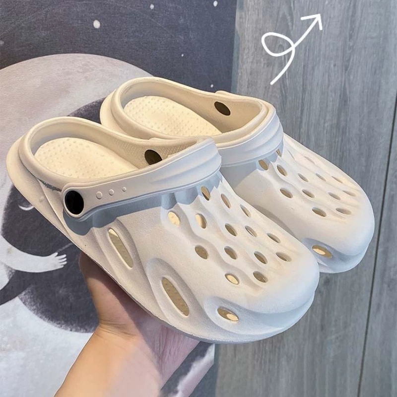 Туфли с дырками женская уличная обувь с дырками мужские тапочки женские летние тапочки мужская домашняя обувь пара тапочки из ЭВА сандалии мужские