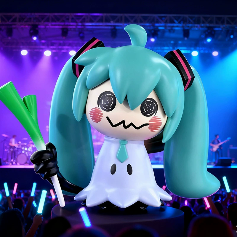 Мини-фигурка Hatsune Miku Q version, 7 см, с голосовым эффектом, милый подарок