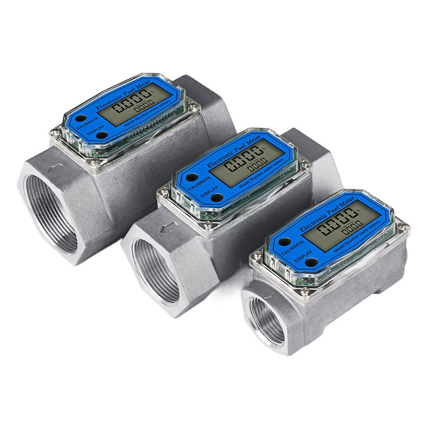 Высокоточный электронный турбинный расходомер цифровой дисплей жидкокристаллический дизельный Бензин метанол расходомер жидкого измерения воды K24