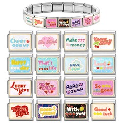 クロスボーダーCharmsモジュールのアルファベットのブレスレットの個性的な装飾品のファッションの指輪のペンダントのDIYの足のチェーンの精巧なモジュール