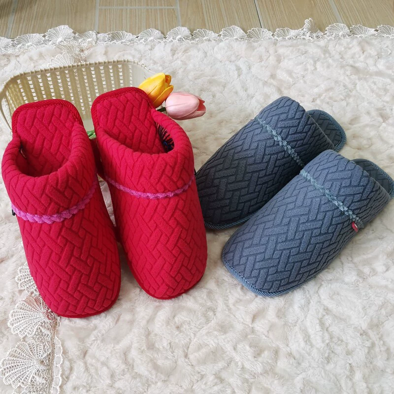 Полуфабрикатные хлопчатобумажные тапочки для верхней поверхности делают свои собственные обувные материалы