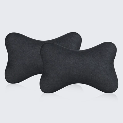 Headrest Seat Cushion, Car Pillow, Car - black-1-pair-of-headrests