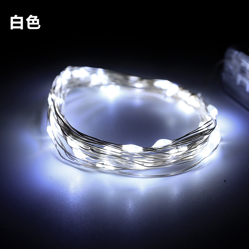 厂家批发8功能USB铜线灯串 圣诞装饰彩灯10米100灯遥控led铜丝灯|undefined