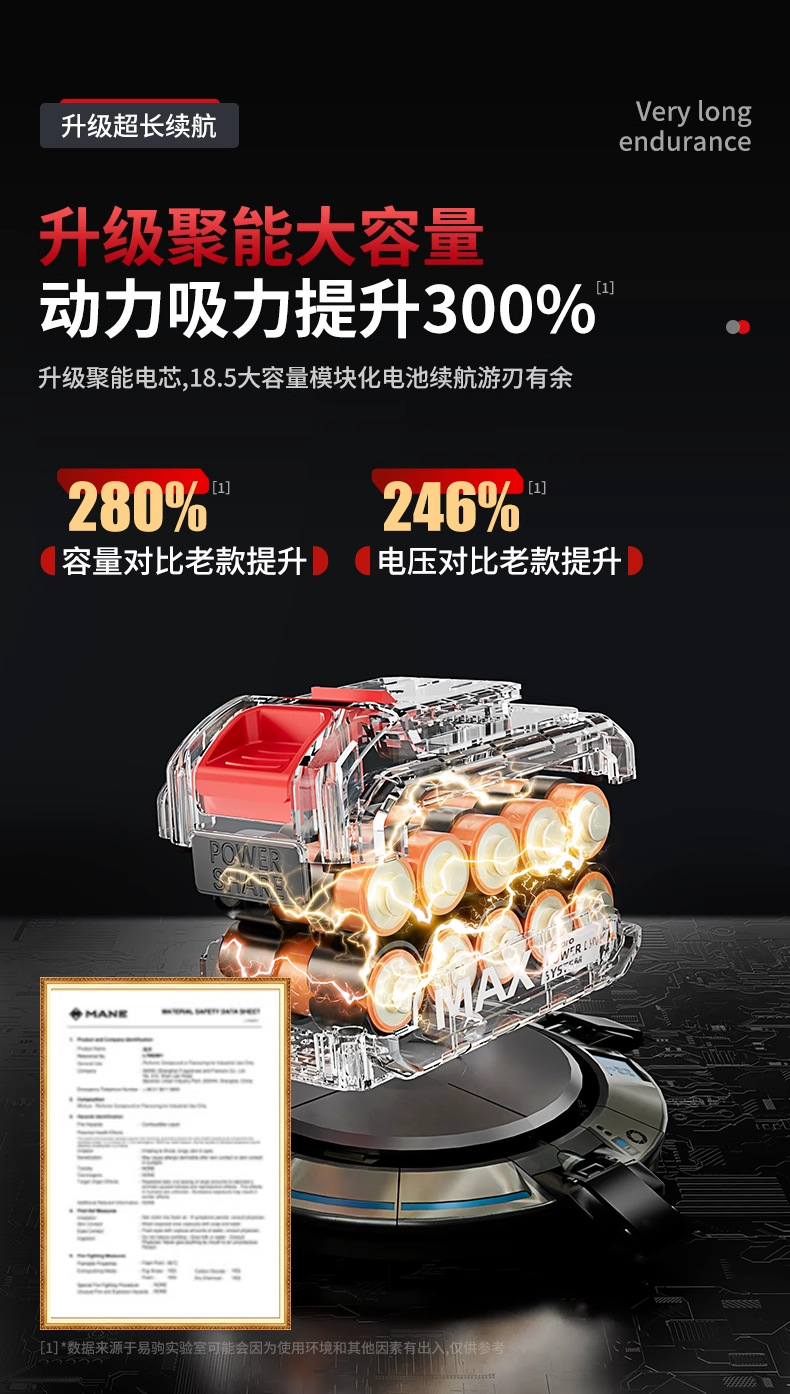 Yiju Car Vacuum Cleaner Handheld Small Car Vacuum Cleaner New Model for Foreign Trade with Super Strong Suction and High Power for Home Use with Wireless Charging
