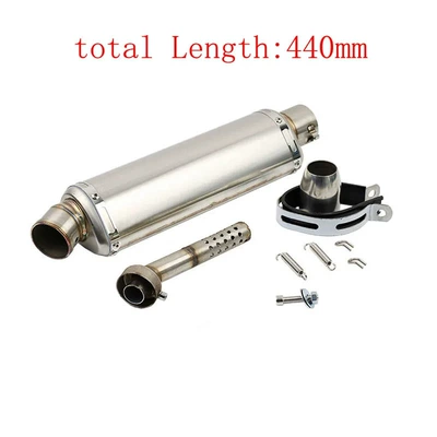 400Duke200Rc390 Modified Exhaust – Exhaust pipe - d-long-440mm-stainless-steel-color