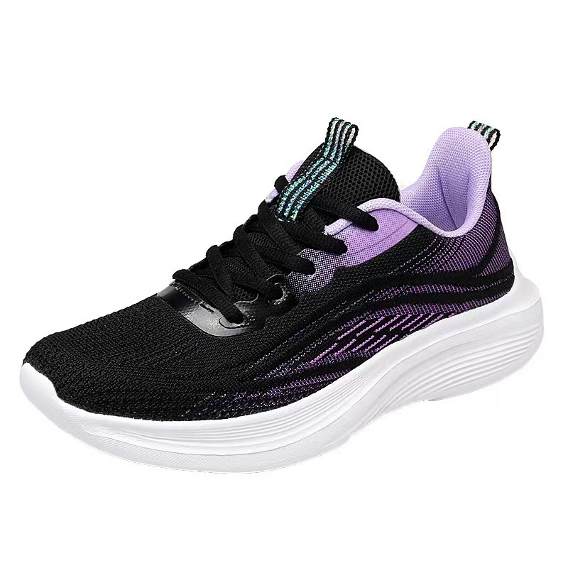 Zapatos para mujeres 2025 primavera nueva moda zapatos para correr zapatos de malla suave zapatos deportivos para mujeres al por mayor transfronterizos