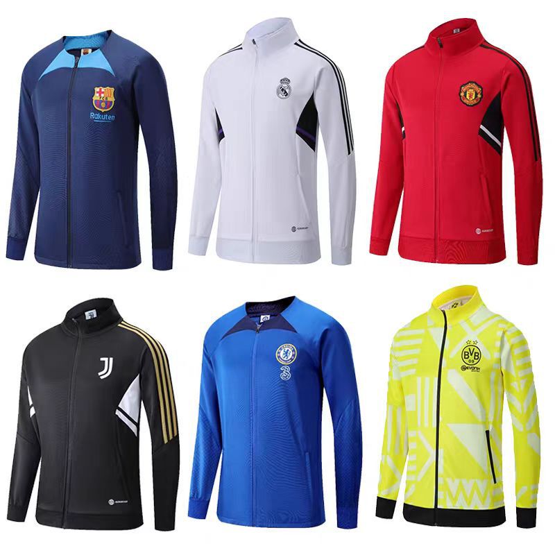 24-25 Season Paris Football Training Jacket Ac Arsenal Barcelona Real Madrid Jacket Autumn and Winter Sportswear for Men