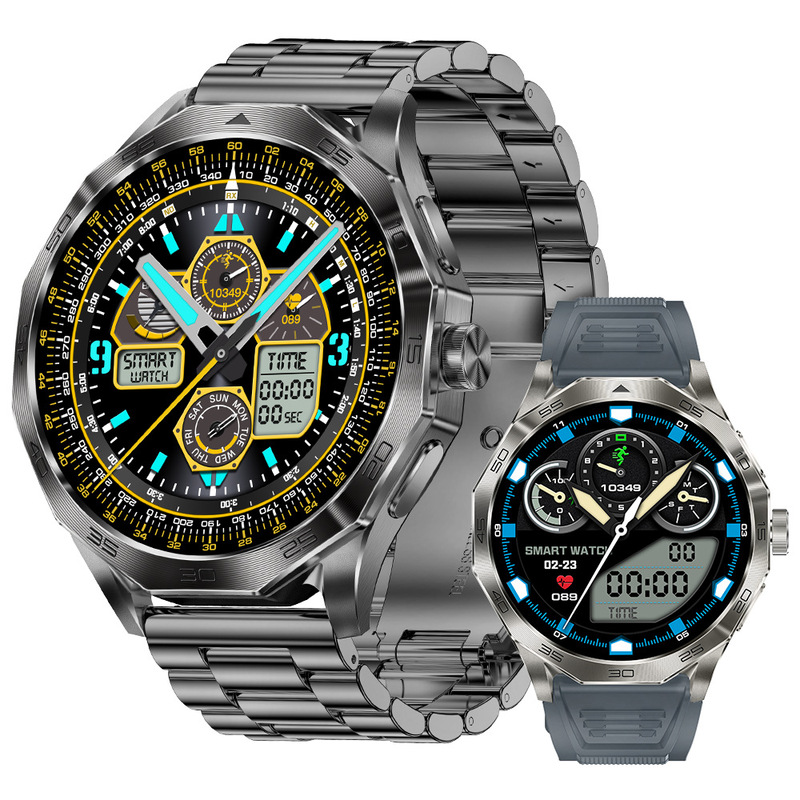 Cross-border DA03 smart watch heart rate Bluetooth call voice assistant message push stopwatch pedometer sports watch