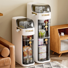 新商品の挟み棚便器の横に収納棚を収納します。