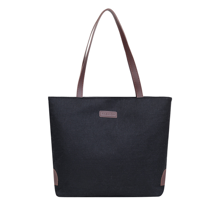 Nuevo bolso de moda de mujer, bolso de algodón y lino, bolso de hombro retro de gran capacidad, bolso de mano casual universal