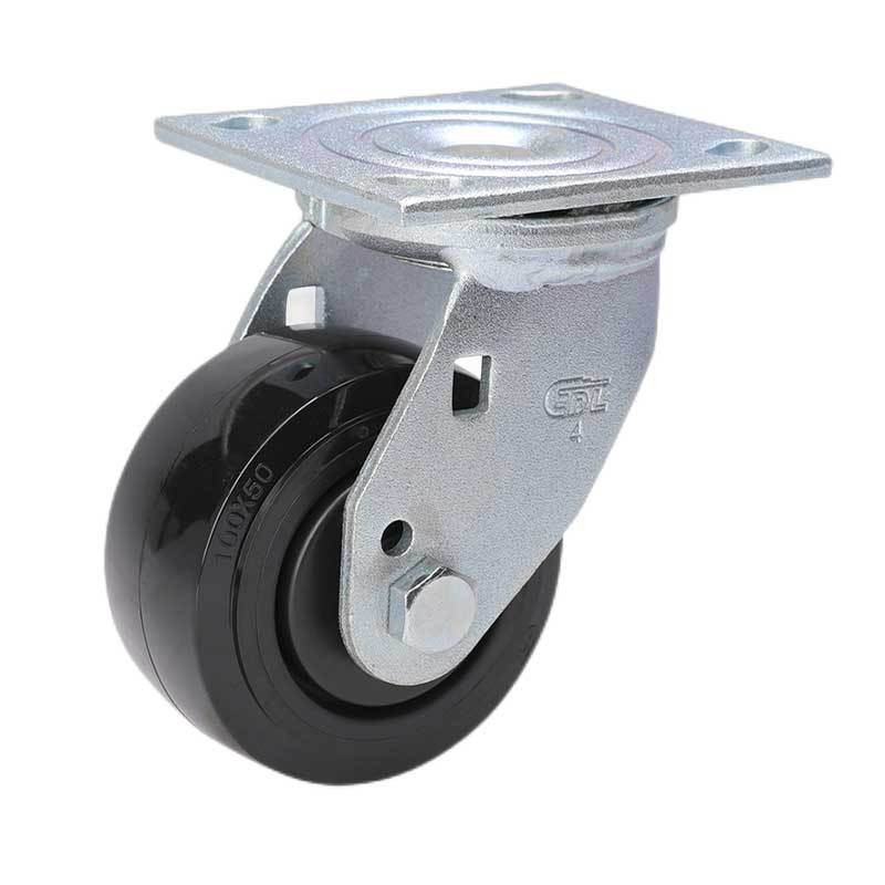Rueda Pesada de Poliuretano 73-66 4-8 Pulgadas Giratoria con Freno