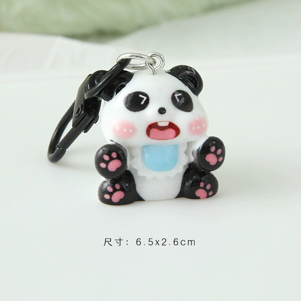 Cute panda keychain/waving panda