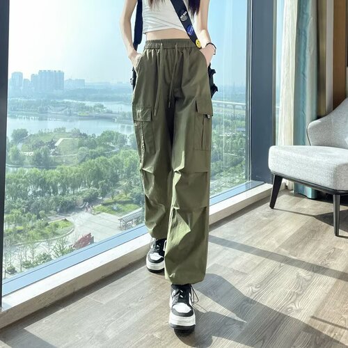 Slim Fit American Work Pants for Women - Summer Petite Bootcut Hiking Pants - Loose Wide Leg Sports Shorts