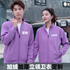 Plush thickening Stand collar Sweater coverall T-Shirt zipper Cardigan coat wholesale logo Embroidery